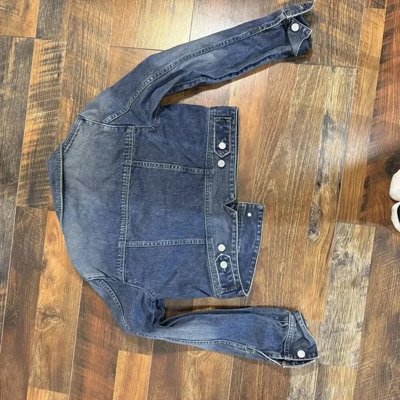 Gap Kids Jean Jacket Denim Snap Front Coat Boys Girls Unisex Size Medium - Picture 5 of 6